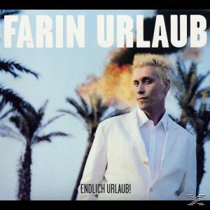 Albumcover mit Farin Urlaub in weißem Anzug, Palmen im Hintergrund und dem Albumtitel.