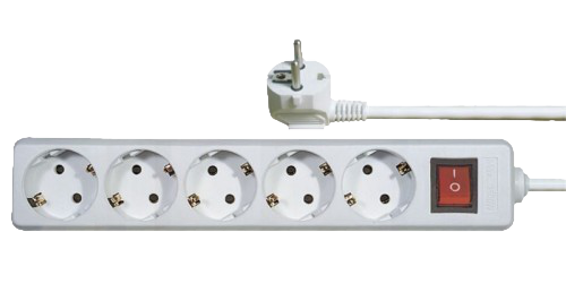 EMOS P1522 5CS 2m hosszabbító kapcsolóval