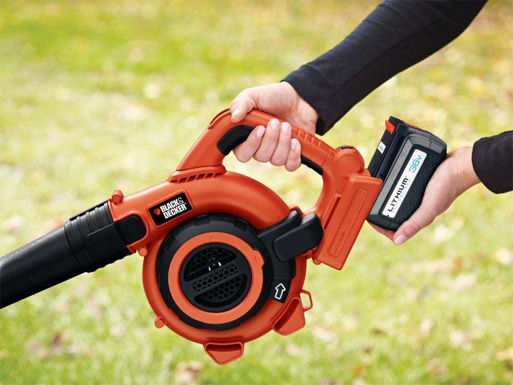 BLACK+DECKER GWC 3600 L20 Laubsauger Orange/Schwarz