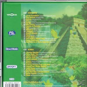 Eine CD-Hülle mit grünem Rand und Bild einer Maya-Pyramide.