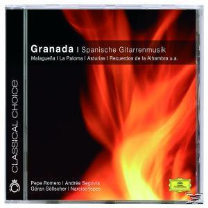 Albumcover, Granada. Flammen auf schwarzem Hintergrund. Text in Weiß.