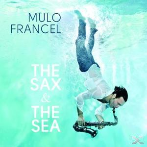 Albumcover mit einem Mann, der unter Wasser Saxophon spielt.