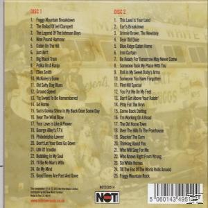 CD borító szöveggel, dal listával és retró stílussal.