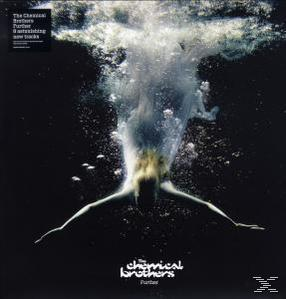 Albumcover. Eine Person unter Wasser, Arme ausgestreckt, umgeben von Blasen. Schwarzer Hintergrund.