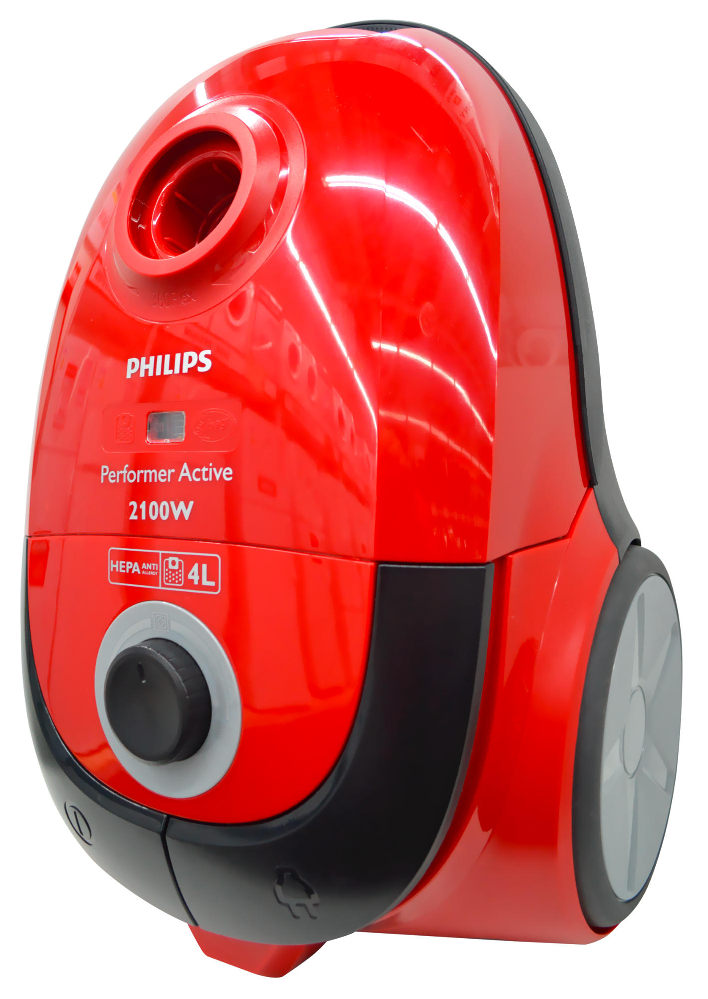 PHILIPS FC8654/01 Performer Active 2100W Toz Torbalı HEPA 10 Yıkanabilir Filtreli Elektrikli Süpürge Kırmızı