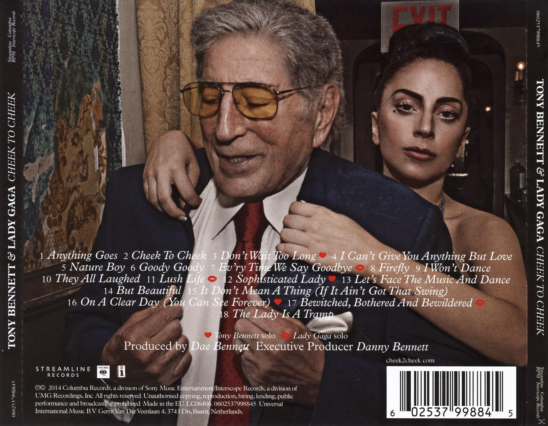 Albumcover von Tony Bennett und Lady Gaga, mit Titelliste.