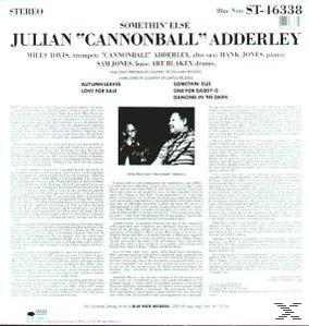 Albumborító szöveggel és két férfival. Szöveg: Julian "Cannonball" Adderley. Zenejegyzetek.