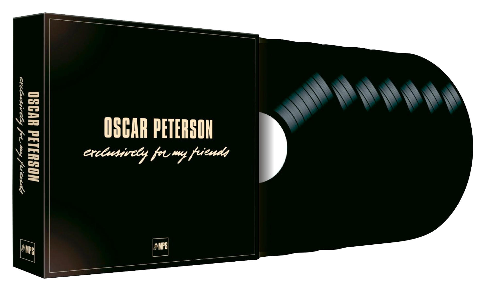 Schwarze CD-Hülle mit goldenem Text, eine CD ist rechts teilweise sichtbar.