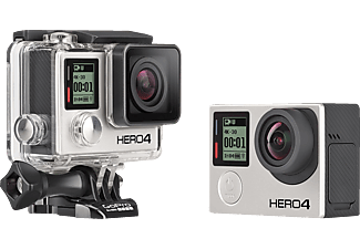 Videocámara deportiva - GoPro Hero4 Black, Vídeo 4K a 30FPS, 12MP