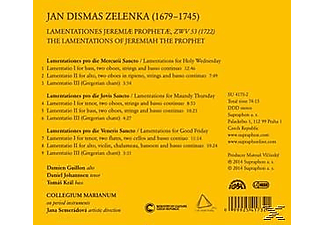 Guillon/Johannsen - Lamentationes Jeremiae Prophetae ZWV 53  - (CD)