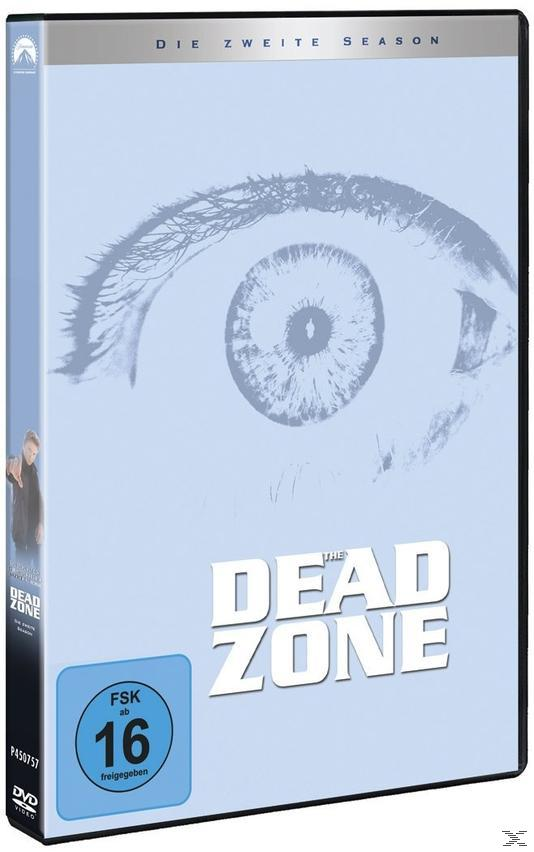 DVD-Hülle für The Dead Zone, Staffel 2, mit Augengrafik und Schauspieler.