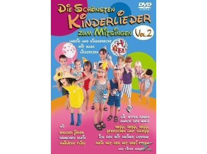 Die schönsten Kinderlieder zum Mitsingen Vol. - 2 DVD