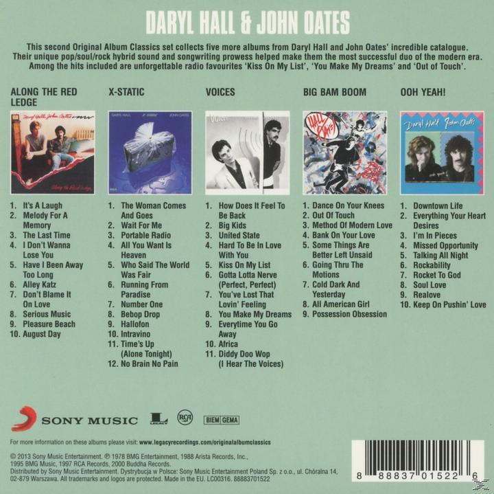 Daryl Hall, John (CD) CLASSICS ALBUM - Oates - ORIGINAL