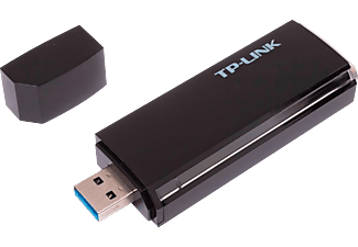 TP-LINK AC1200 - High-Gain-Dualband-USB-WLAN-Adapter (Schwarz, silber)
