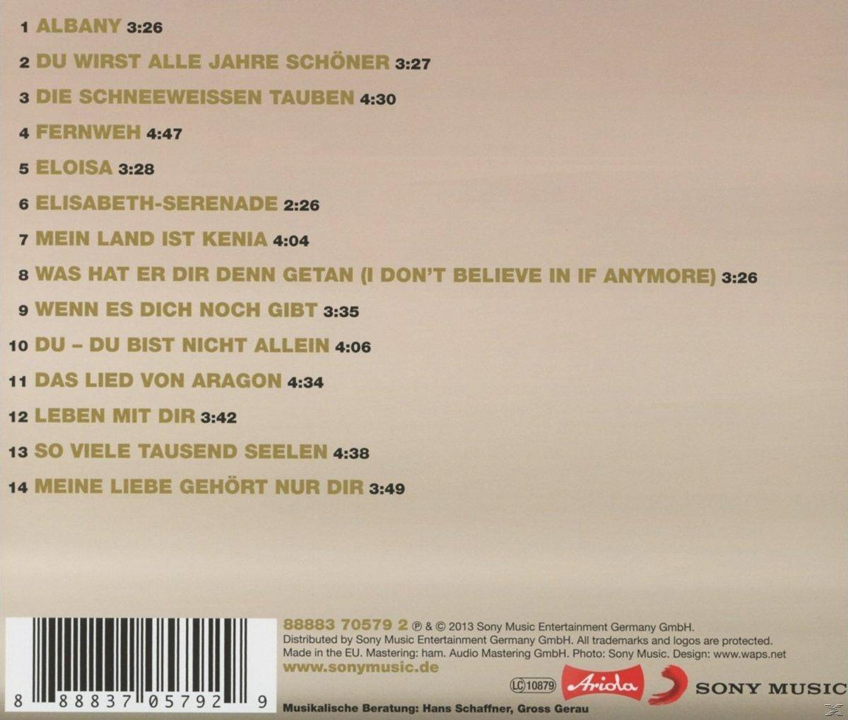 Albumcover mit einer Liste von Titeln und einem Barcode unten.