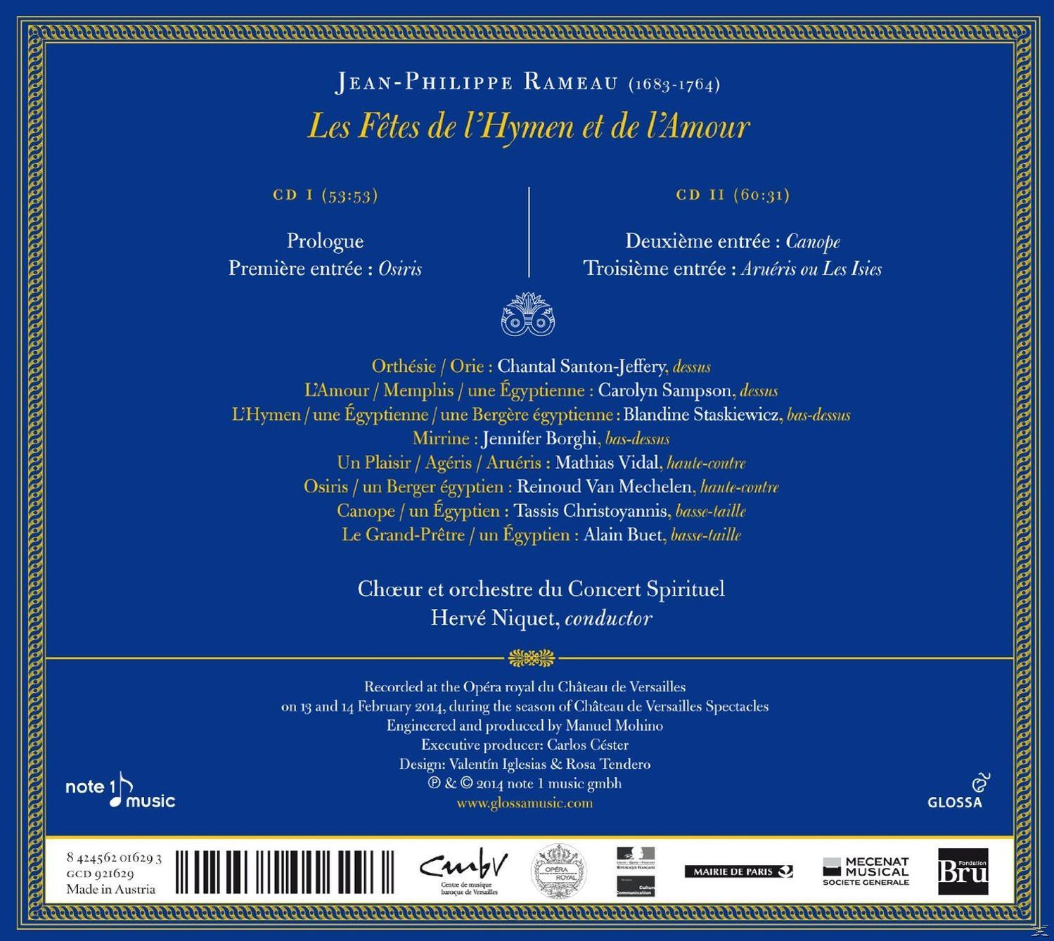 Hervé Niquet - Les Fetes De L'hymen Et De L'amour  - (CD)