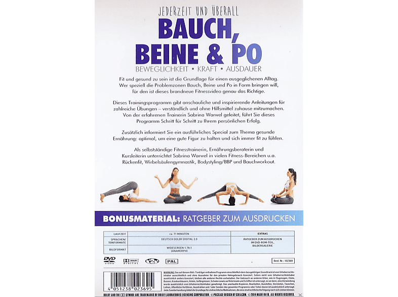 Bauch Beine Po Training Zum Mitmachen Dvd Dvd Dokus Reise