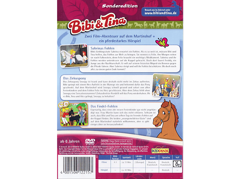 Bibi Und Tina Special Fohlen Box Dvd Und Cd Dvd Cd Dvd
