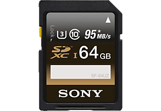 SONY microSDXC Professional 64Go - Carte mémoire  (64 GB, 95, Noir)