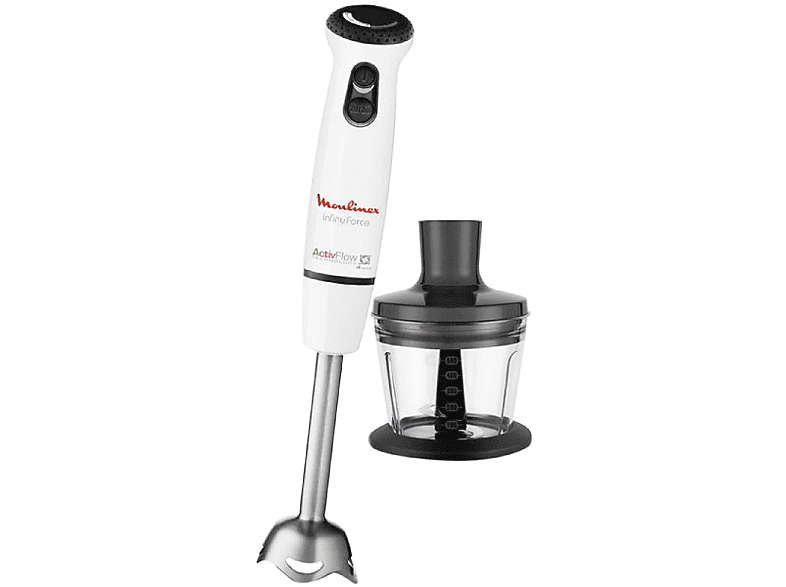 Batidora de mano - Moulinex DD861110 INFINY FORCE Potencia 700W, Brazo metálico, Múltiples