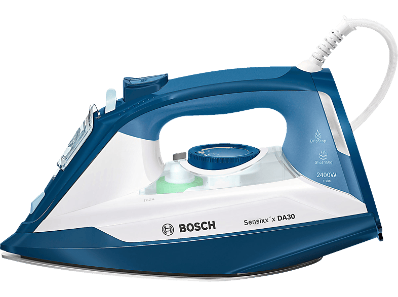 Bosch TDI953022V plancha Suela Ceranium Glissée 3000 W Azul, Blanco, Planchas de vapor