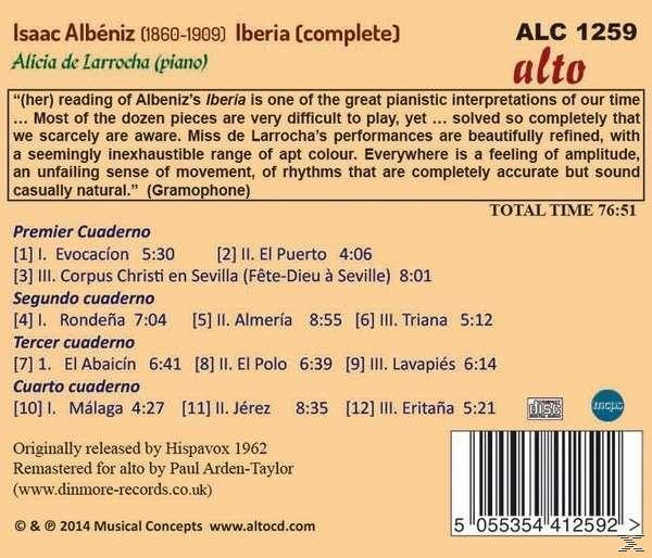 Alicia De Larrocha - Iberia  - (CD)