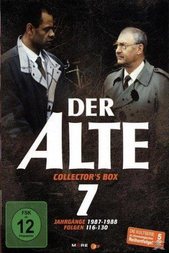 DVD-Cover für Der Alte Collector's Box 7. Zwei Männer in dunkler Kleidung und Text werden auf dem Cover angezeigt.
