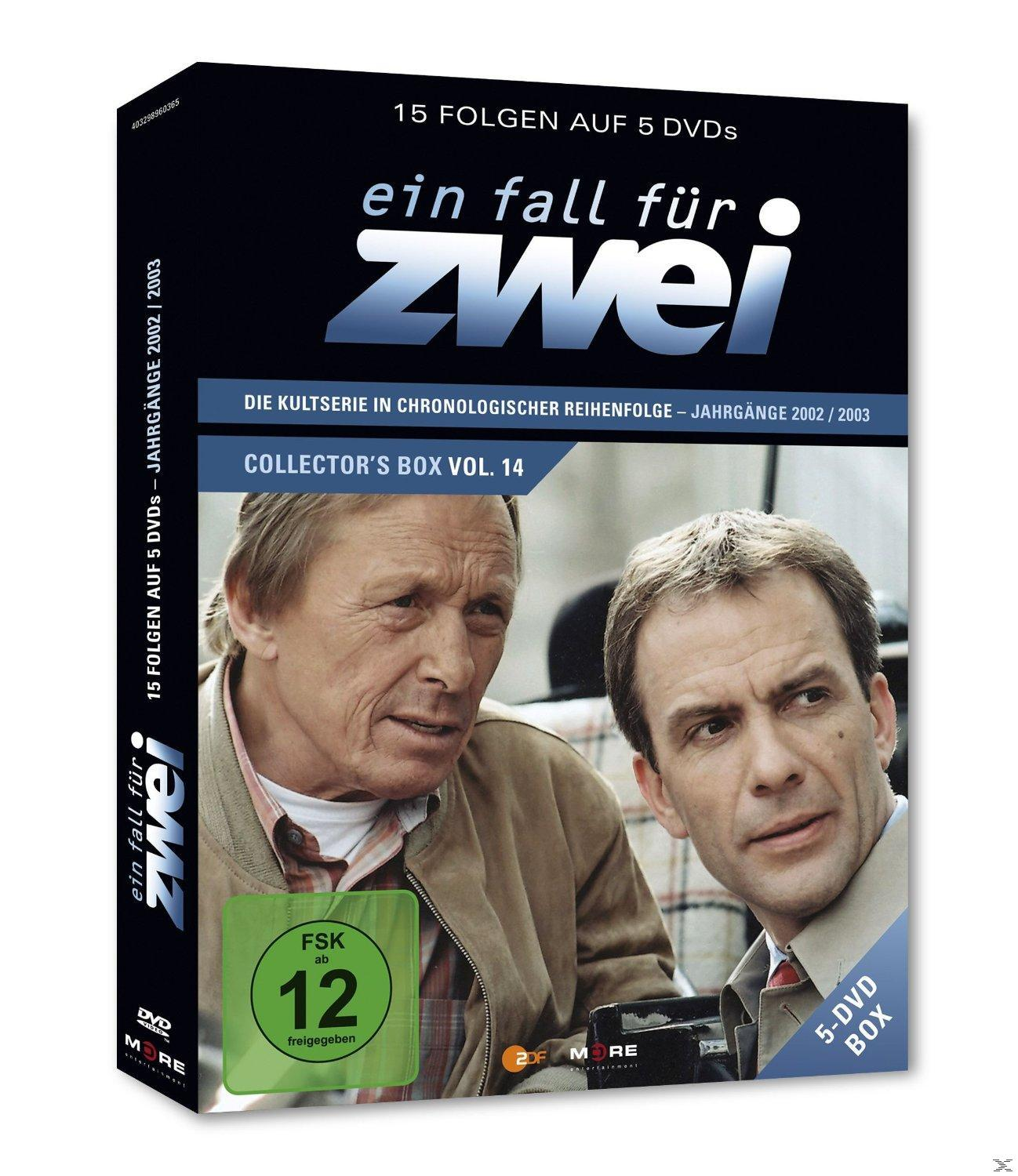 DVD-Cover: Zwei Männer im Porträt, Text auf Deutsch: Ein Fall für Zwei.