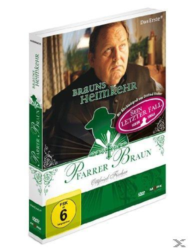 DVD-Cover. Ein Mann im Anzug. Text: Pfarrer Braun, Brauns Heimkehr, Sein Letzter Fall Finale.