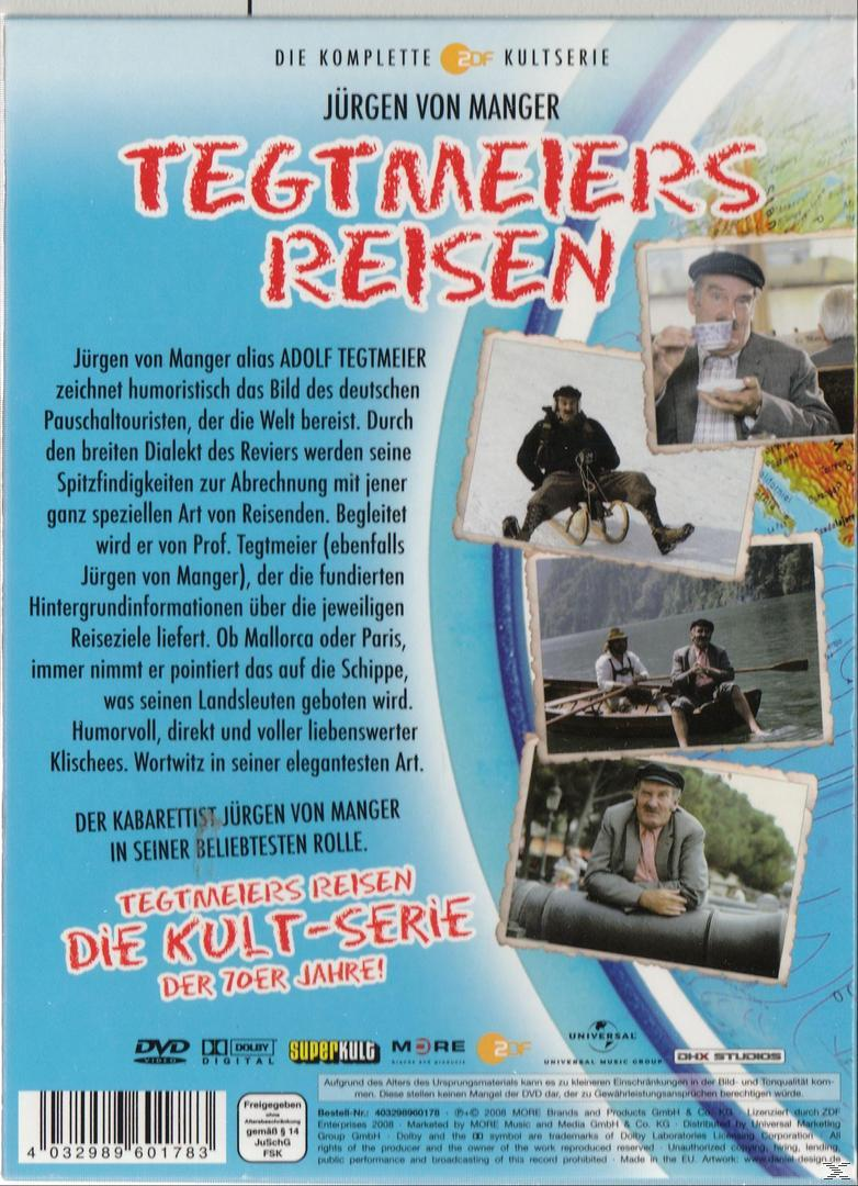 DVD-Cover. Zeigt Jürgen von Manger. Enthält Text über Tegtmeiers Reisen und mehrere Bilder aus der Show.