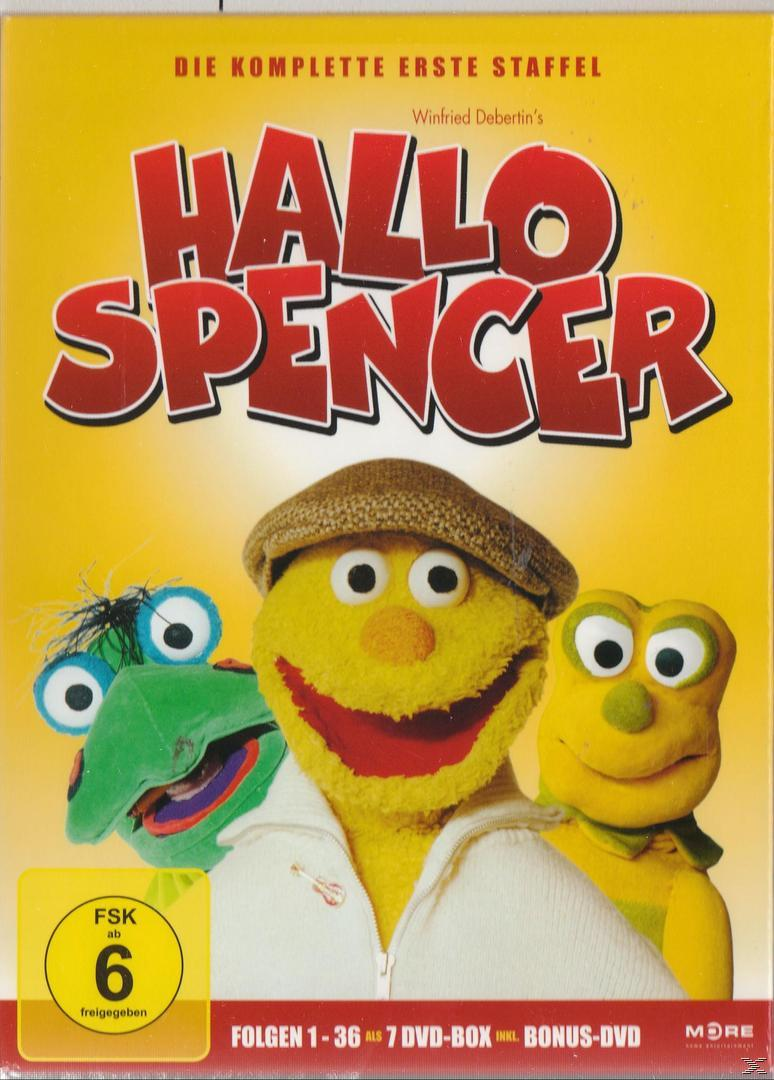 DVD-Cover mit Zeichentrickfiguren vor gelbem Hintergrund, deutscher Text.