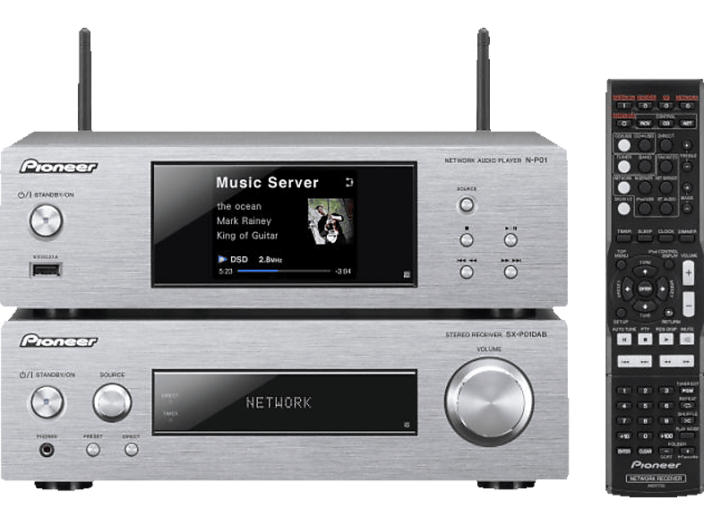 PIONEER XNP02DABS NetzwerkHifiAnlage (Ja, Silber) NetzwerkHifi