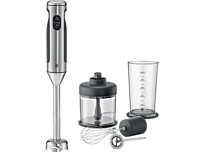 WMF 0416350011 Lineo Set Stabmixer (Edelstahl, Schwarz, 700 Watt, 1 Liter)