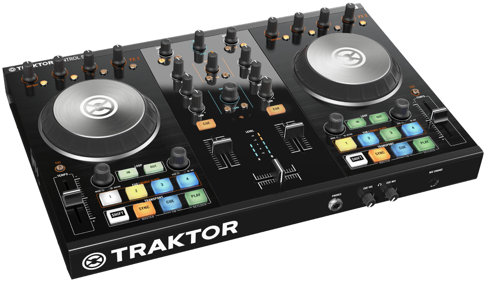Native Instruments Controladora Dj - NativeInstruments Traktor Kontrol S2, 2 Platos