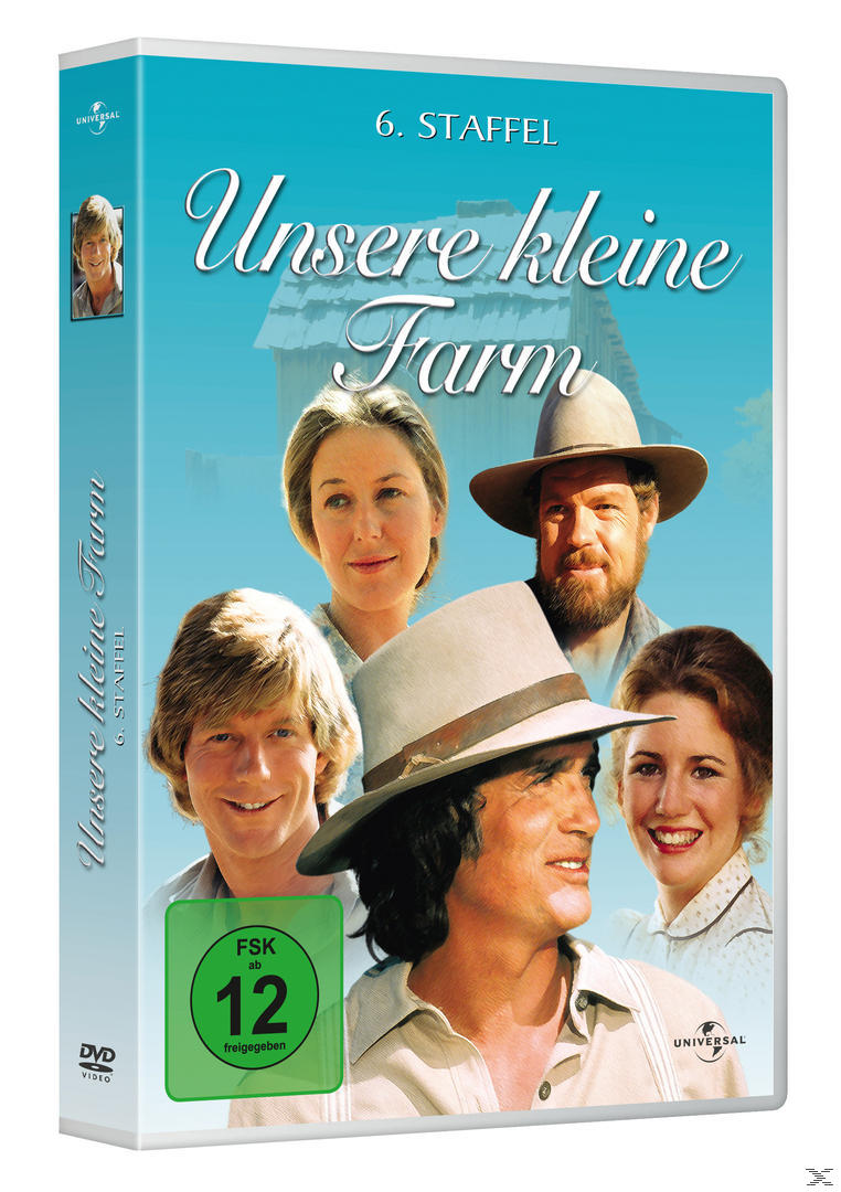 DVD-Cover von 'Unsere kleine Farm' mit Schauspielern und einer Farm-Szene.