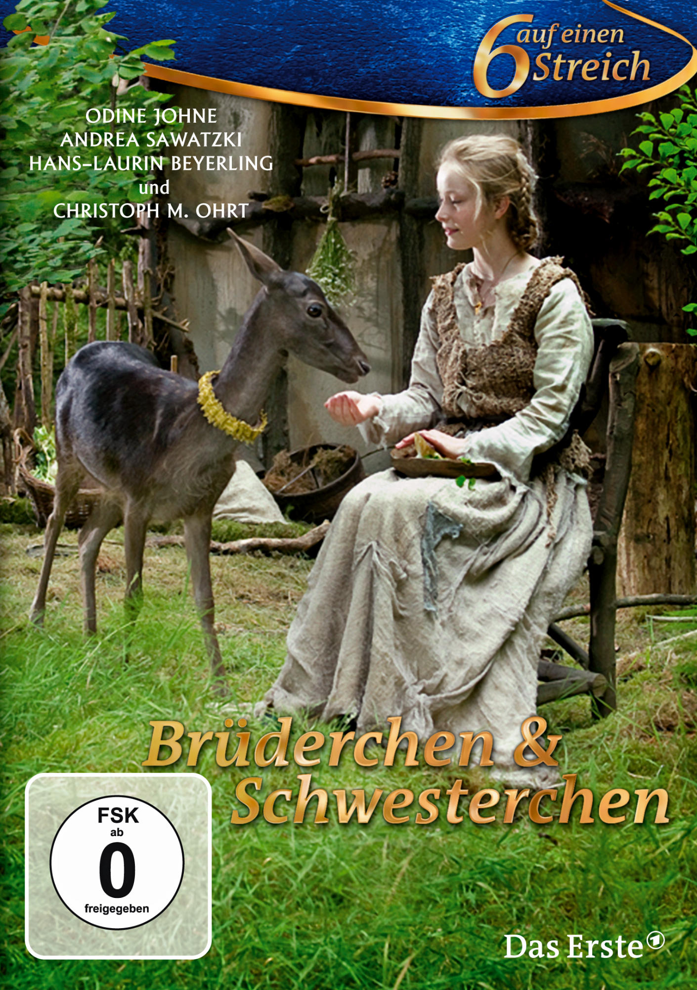 Eine Frau und ein Reh auf einem DVD-Cover. Der Titel ist auf Deutsch.