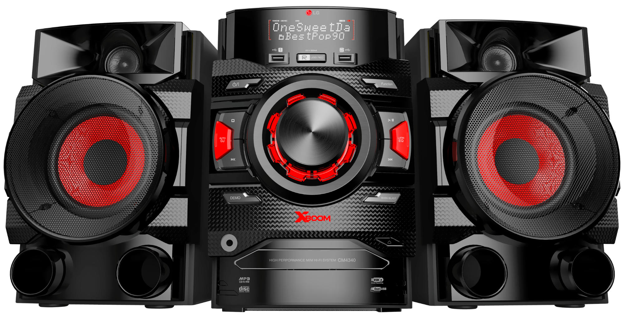 Minicadena - LG CM4341, USB grabador, Bluetooth