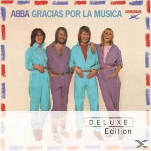 Albumcover mit vier Personen. Sie sind in farbenfrohen Outfits gekleidet. Weißer Hintergrund.
