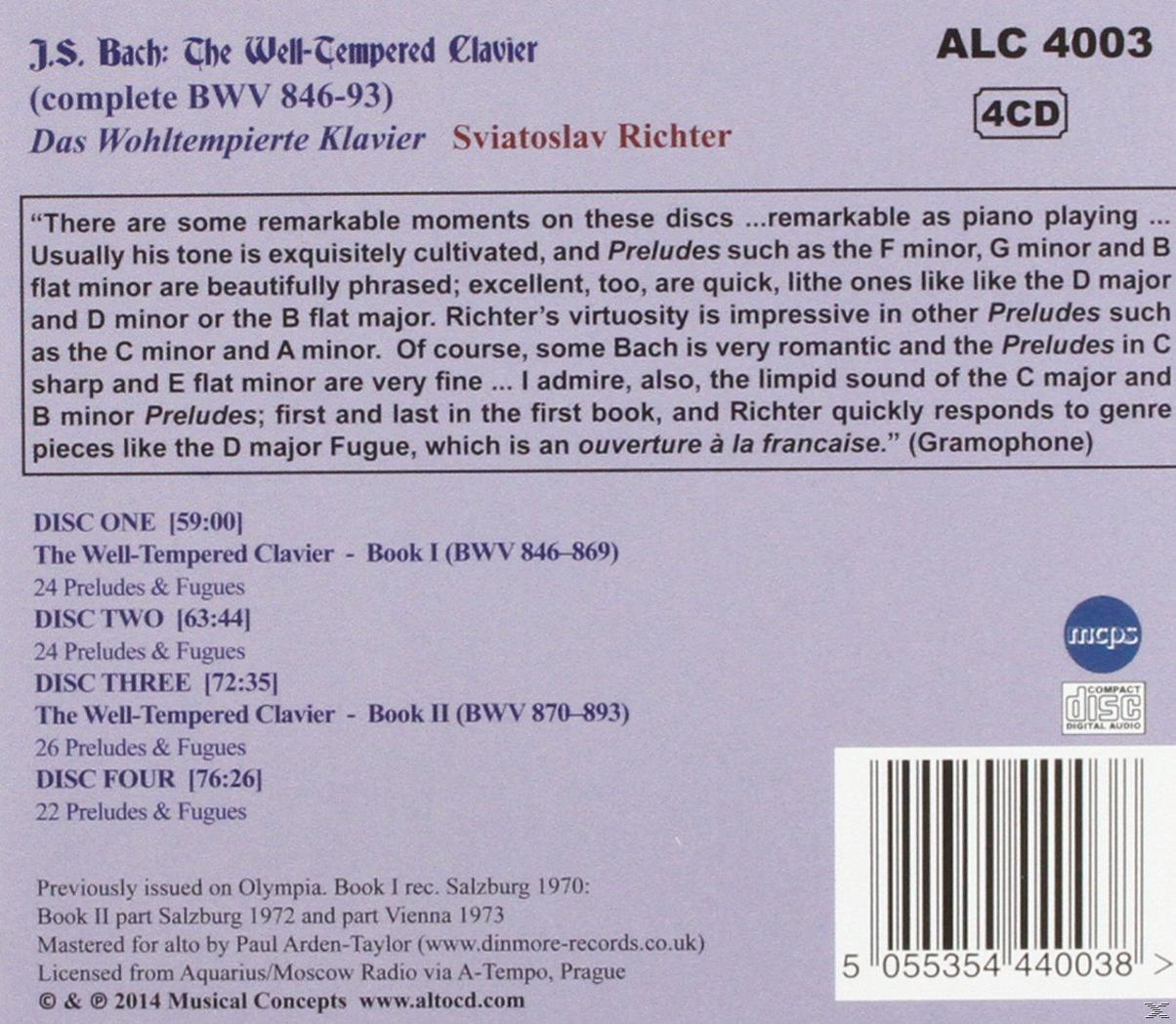 Richter Svjatoslav - The Well-Tempered Clavier (Books I & II))  - (CD)