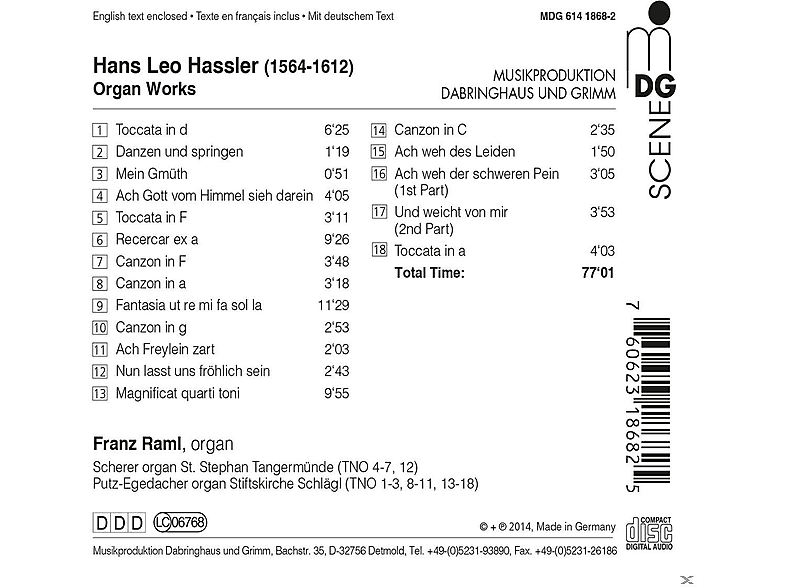 Thumbnail - Franz Raml - Organ Works (CD)