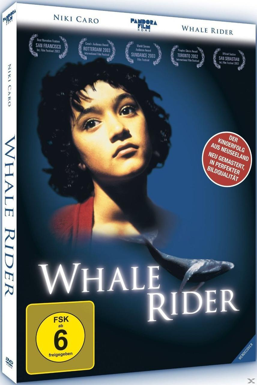 DVD-Cover: Mädchen blickt nach oben, Wal-Illustration, blauer Hintergrund, Text in Weiß und Schwarz.