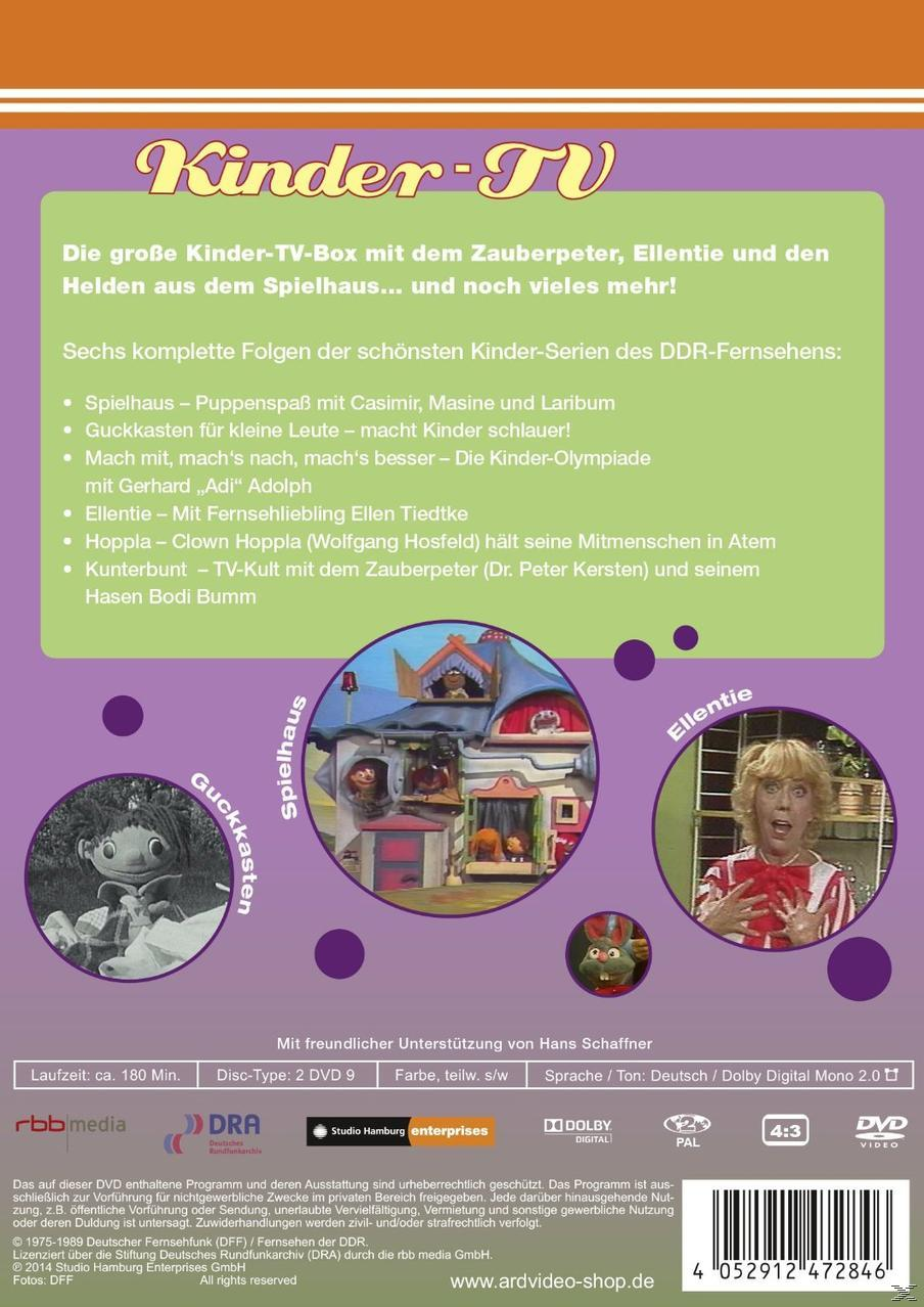 DVD-Cover. Zeichentrickfiguren von Kinder TV. Das Cover enthält verschiedene Bilder.