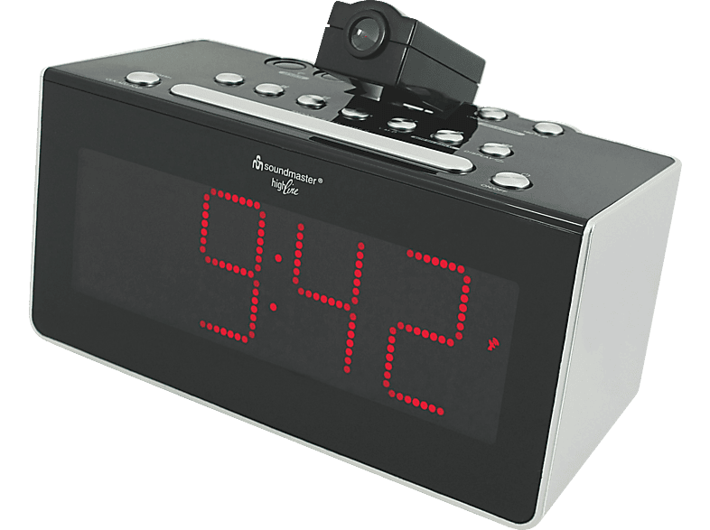 Radio-Uhr, Tuner, PLL Schwarz FUR6005 FM, SOUNDMASTER