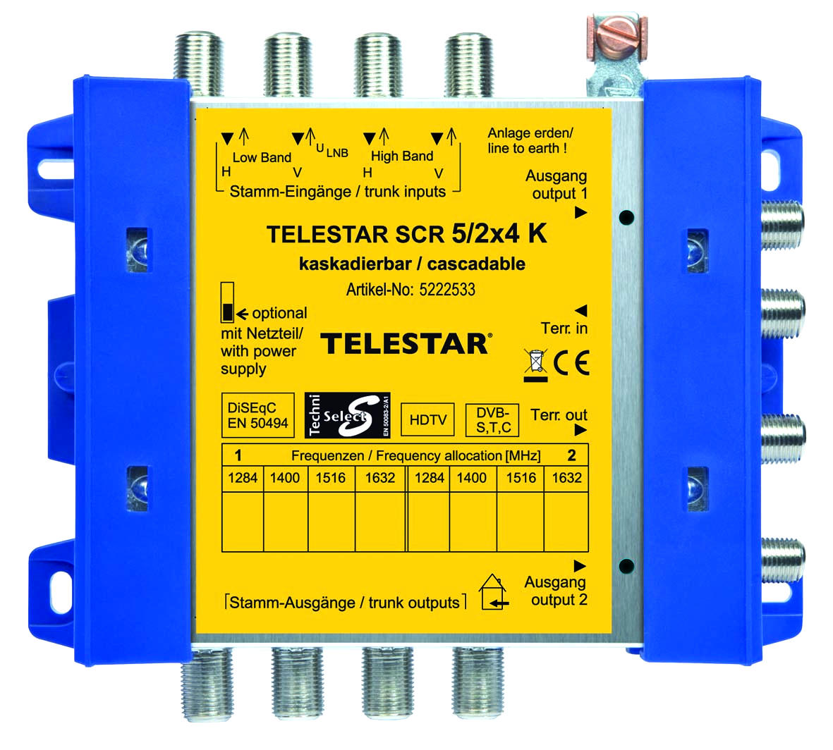 TELESTAR SCR 5/2x4 K F-Schnellverbinder