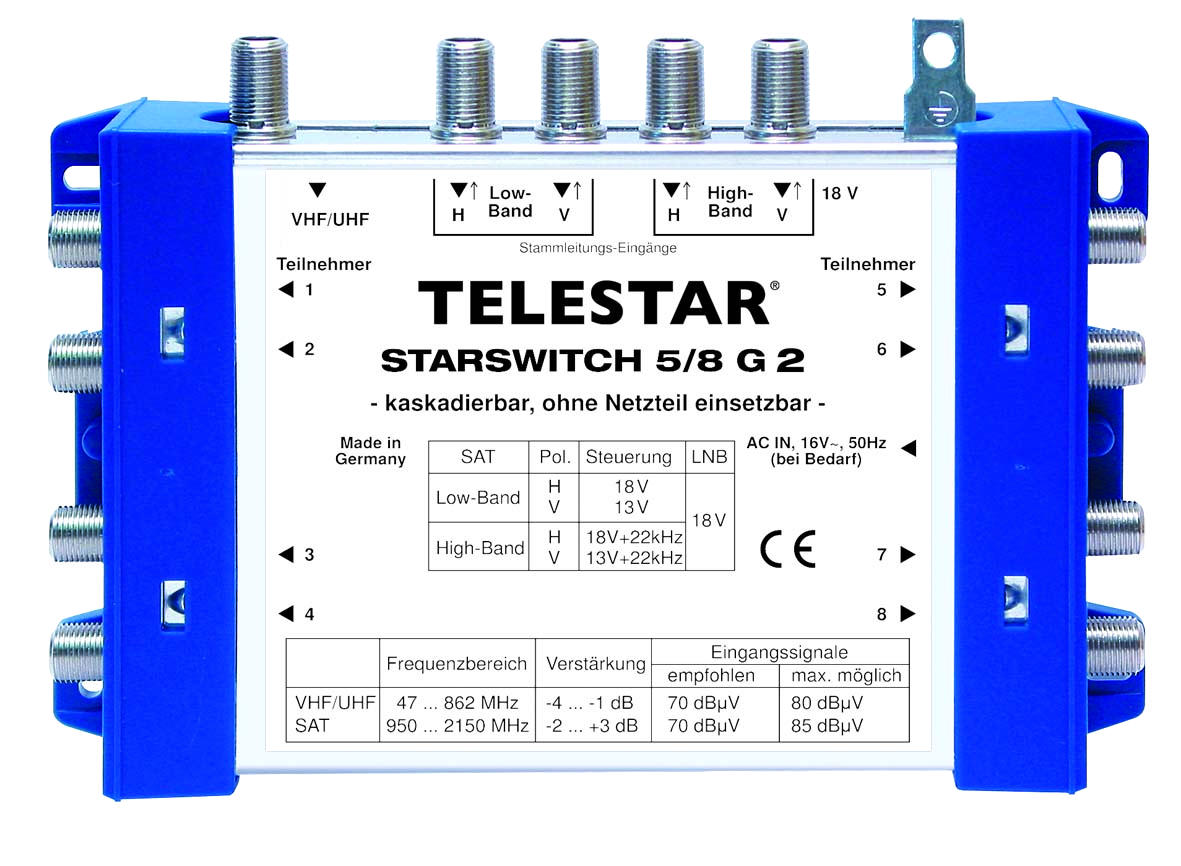 TELESTAR 5222526 Starswitch 5/8 G2 Multischalter