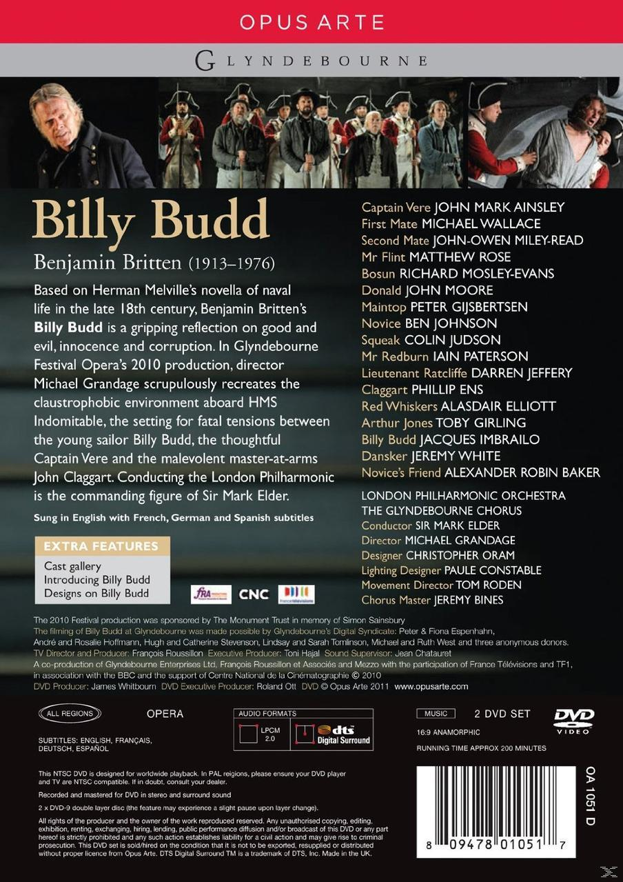 John Mark Ainsley, Jacques Imbrailo, The London Philharmonic Orchestra, Glyndebourne Chorus - Billy Budd  - (DVD)
