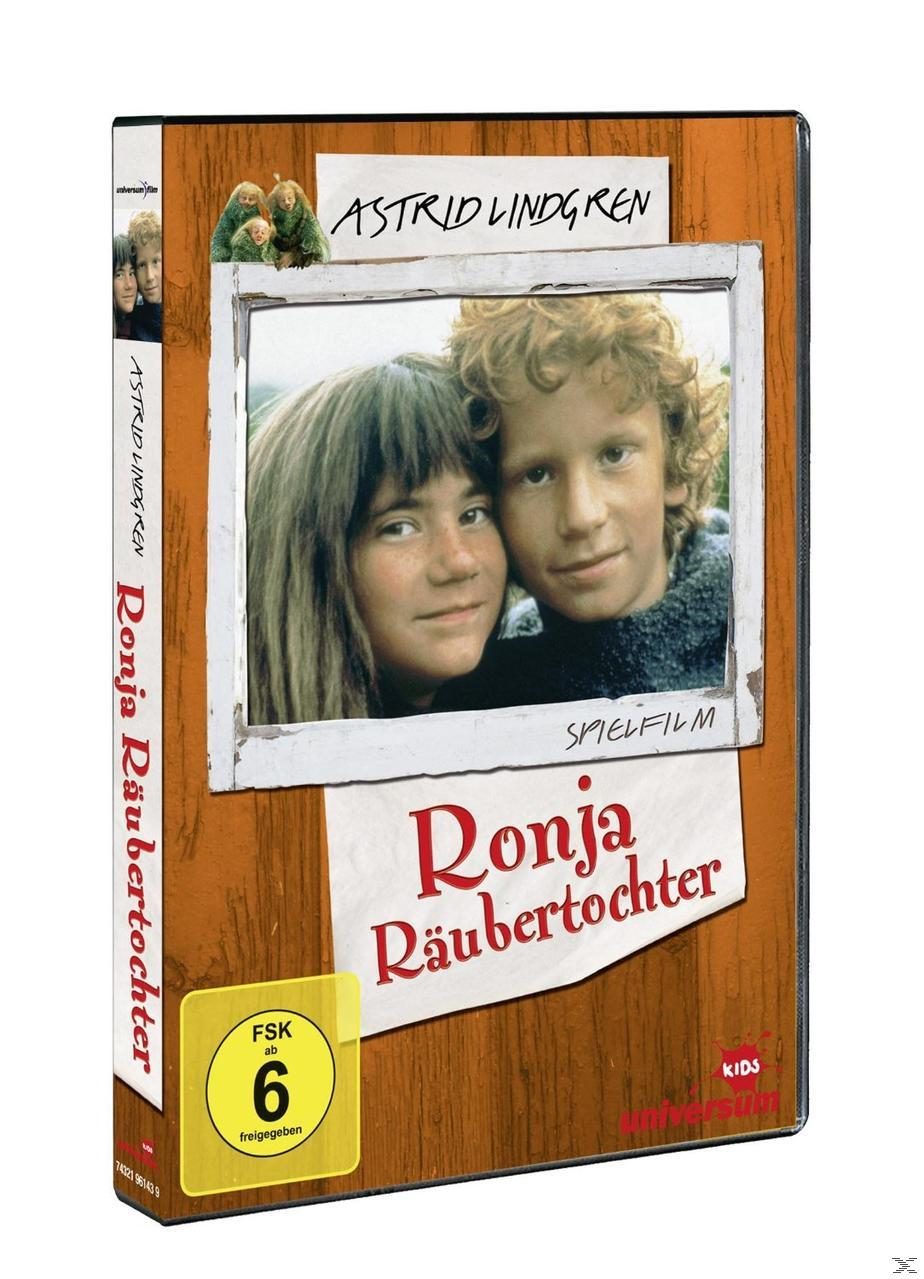 DVD-Hülle: Zwei Kinder auf dem Cover, Titel 'Ronja Räubertochter'. Der Hintergrund ist holzstrukturiert.