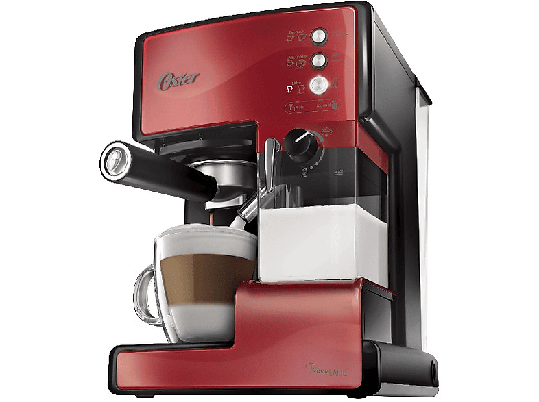 Cafetera exprés - Oster BVSTEM6601R-050 15 Bares de presión, Depósito desmontable para preparar