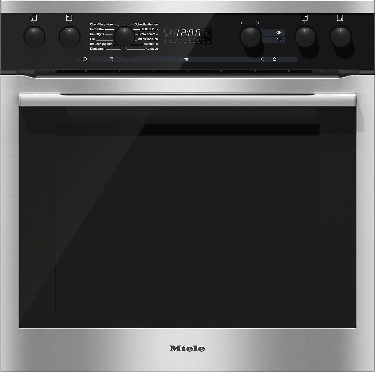 MIELE H 6167 E + KM 6080 LPT, Einbauherdset (Induktionskochfeld, A+, 76 l)