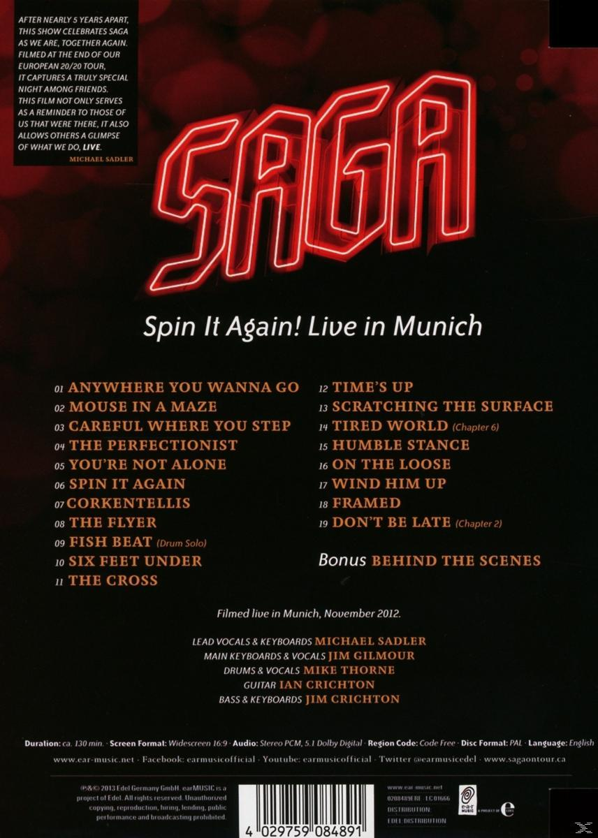 Albumcover mit Live-Show-Titel, Trackliste und Bandlogo.